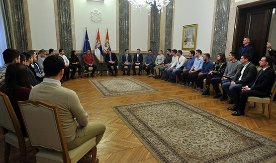 Aleksandar Vučić primio najuspešnije studente